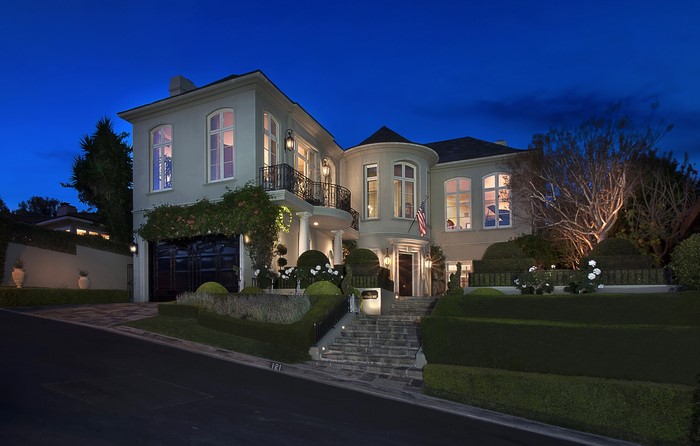 Luxury Mansion in Laguna Beach at Night