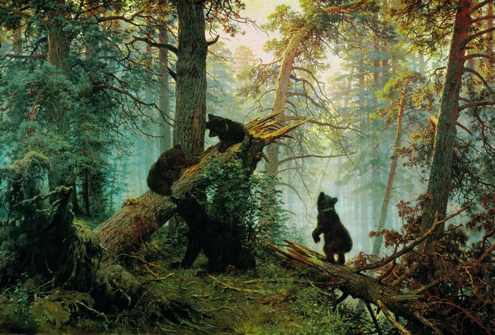 Morning in a Pine Forest by Ivan Shishkin