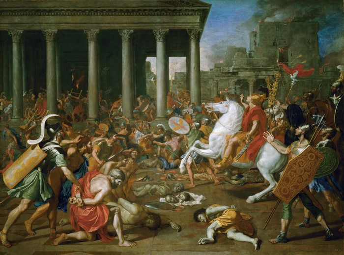 The Destruction and Sack of the Temple of Jerusalem by Nicolas Poussin