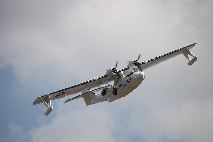 Consolidated PBY Catalina OA-10 Airplane in Flight