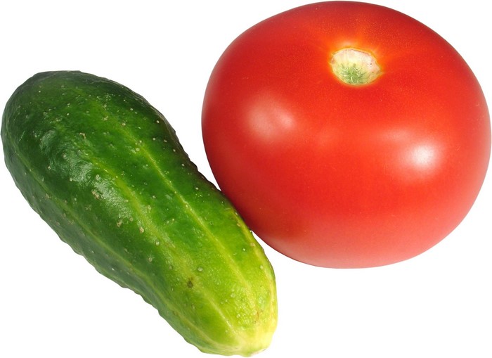 Tomato and Cucumber
