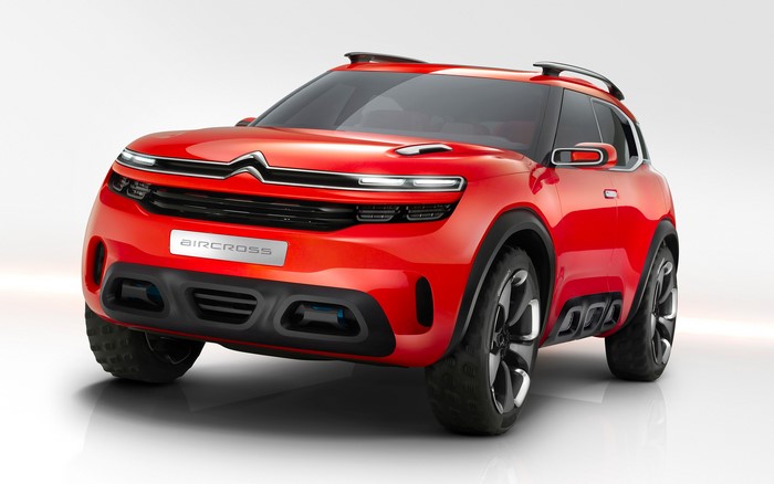 Red Citroen Aircross Concept Car