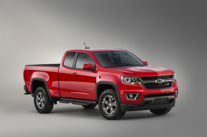 Red Chevrolet Colorado Trail Boss Edition Truck