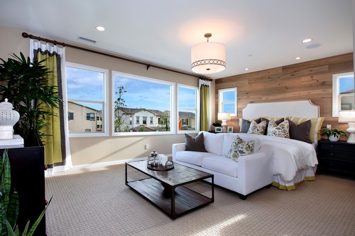 Bedroom with Sofa and Coffee Table