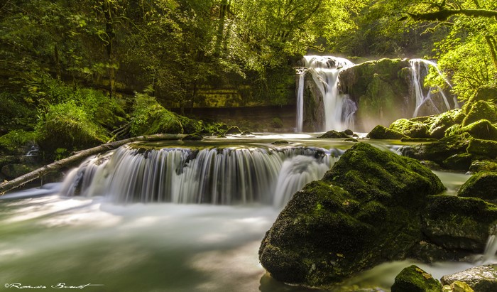 Waterfalls in Franche-Comte, France
