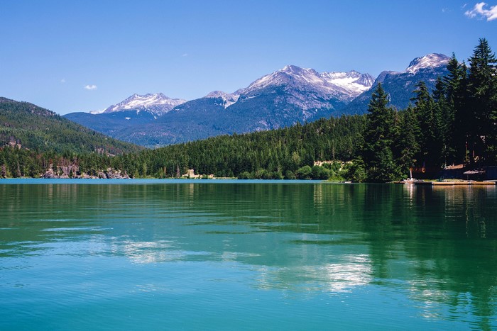 Lake and Mountains in Whistler, Canada