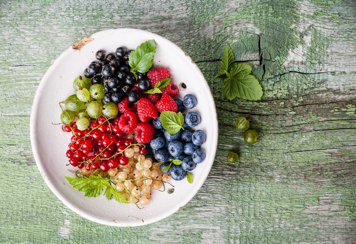 Assortment of Berries on a Plate