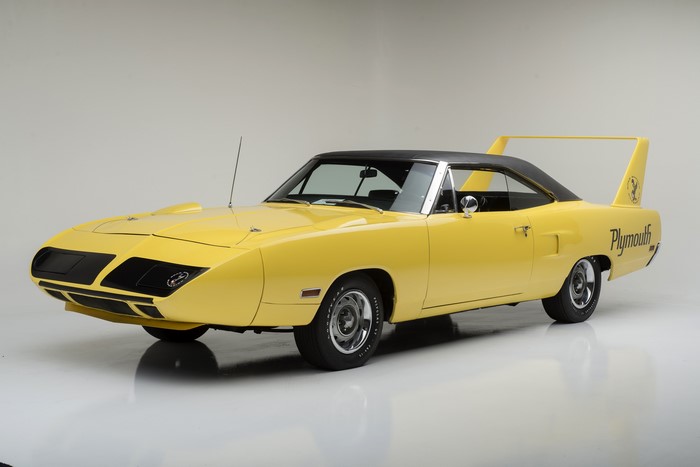 Yellow 1970 Plymouth Road Runner Superbird