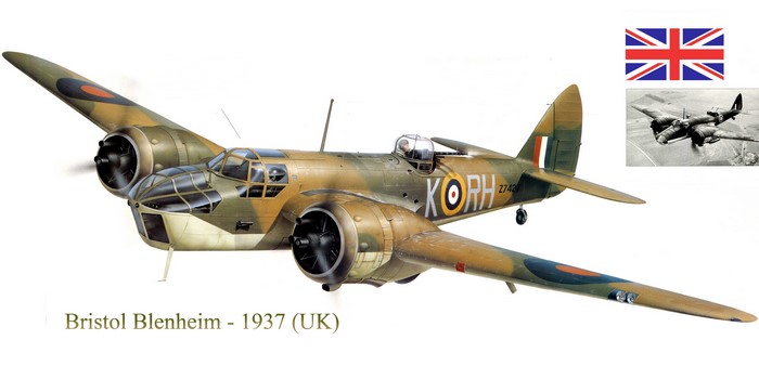 Bristol Blenheim 1937 Airplane Painting Art