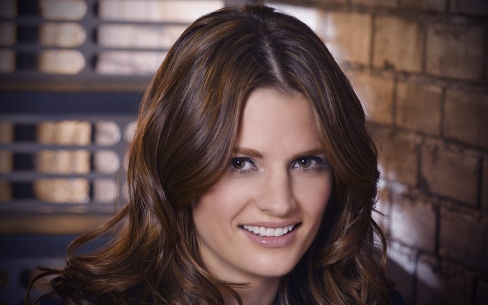 Stana Katic smiling
