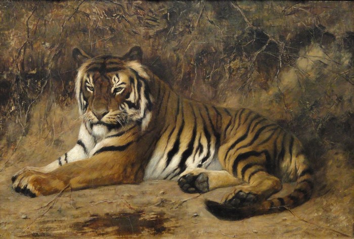 Tiger by Jean-Leon Gerome