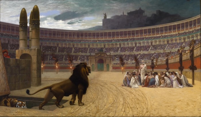 The Christian Martyrs' Last Prayer by Jean-Leon Gerome