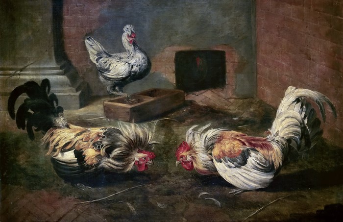 Frans Snyders' Cockfighting painting