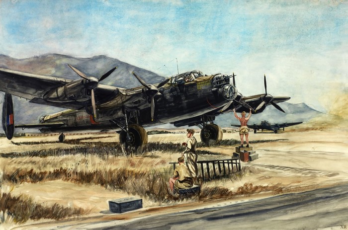 Avro Lancaster Bomber on Australian Airfield in 1943