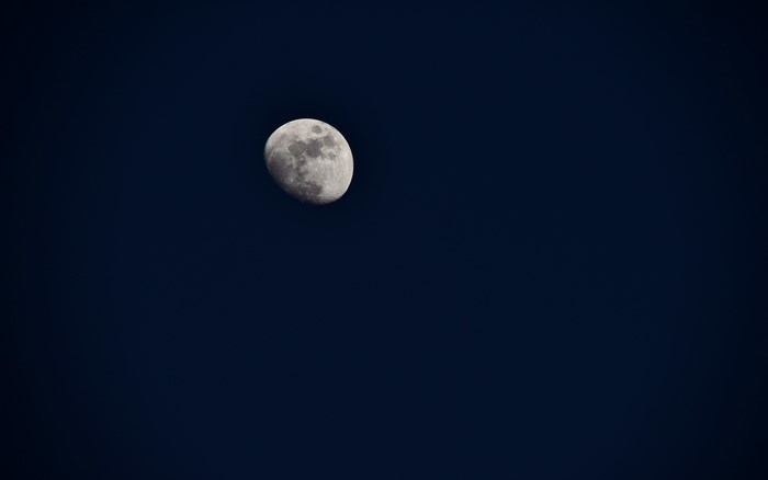 The Moon in the Night Sky