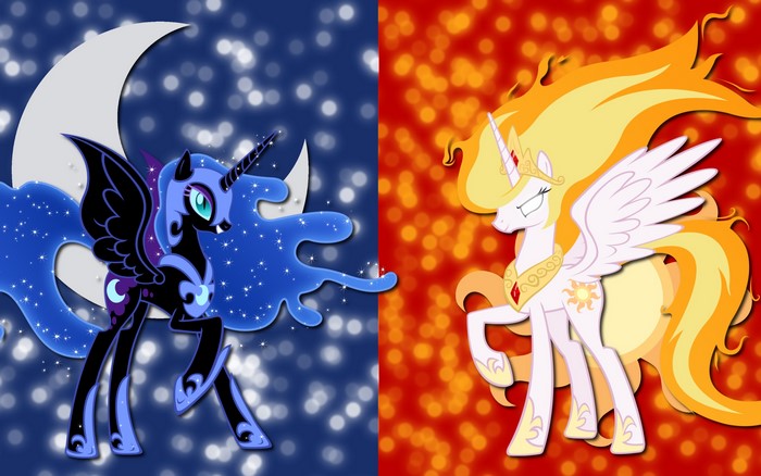 Princess Luna and Princess Celestia from My Little Pony
