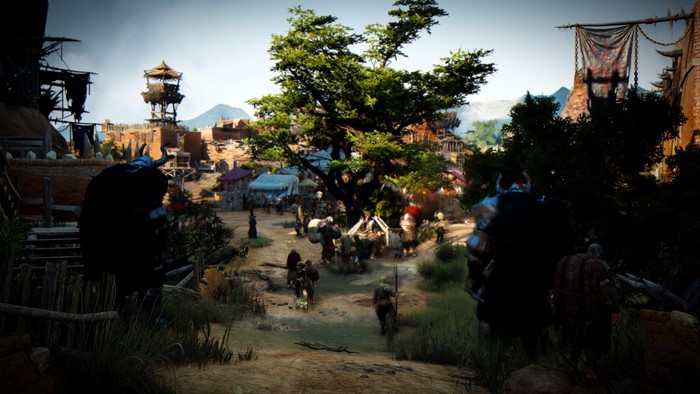 4K Black Desert Village Scene