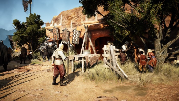 4K Black Desert Village Scene