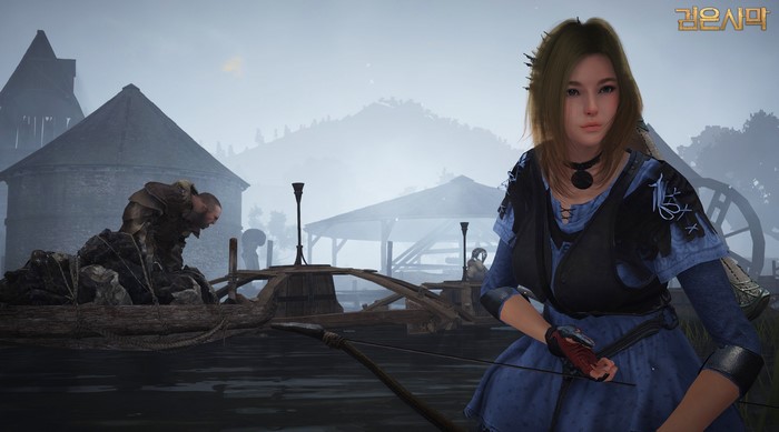 Black Desert Archer in a Misty Village