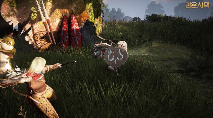 Black Desert Archers in a grassy field