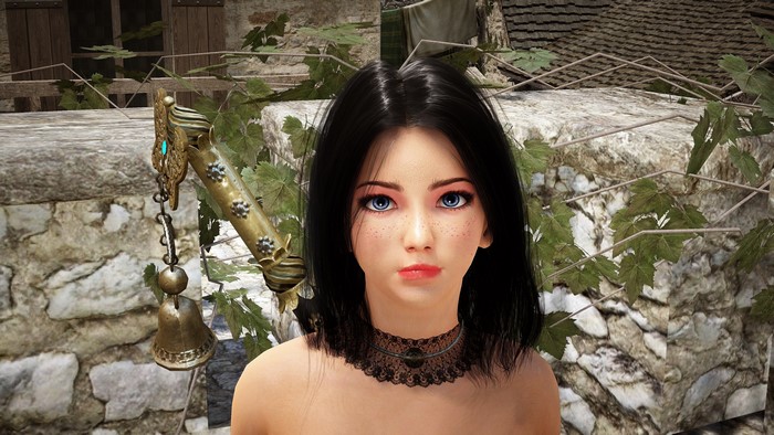 Brunette girl from Black Desert