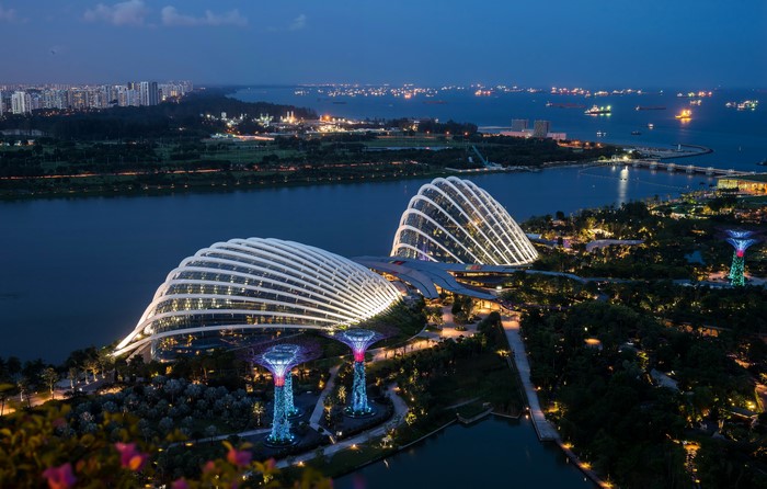Gardens by the Bay, Singapore at Night