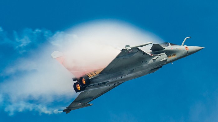 Dassault Rafale fighter jet in flight