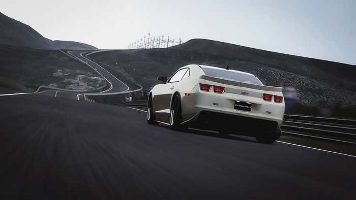 4K Chevrolet Camaro on a Race Track