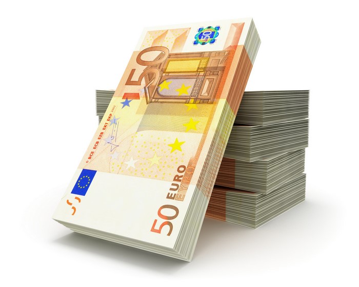 Stack of 50 Euro Banknotes
