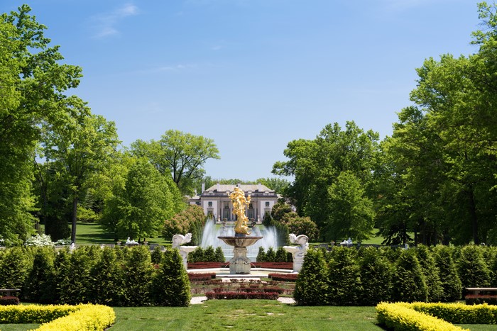 Nemours Mansion Gardens with Golden Fountain