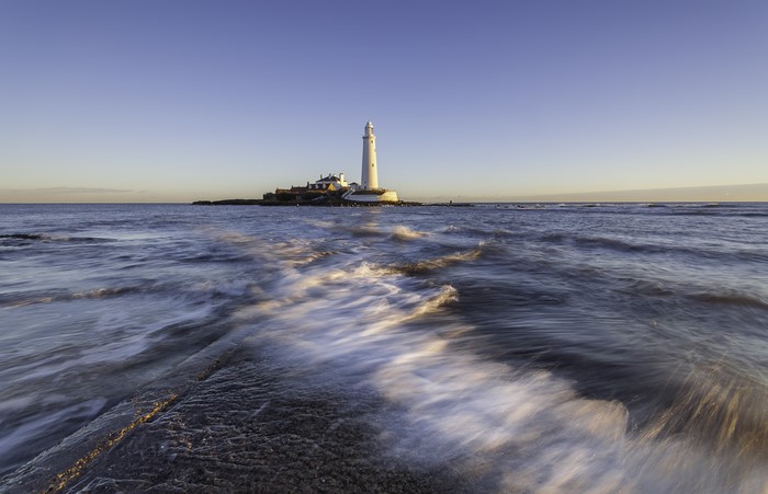 St. Mary's Lighthouse and the sea