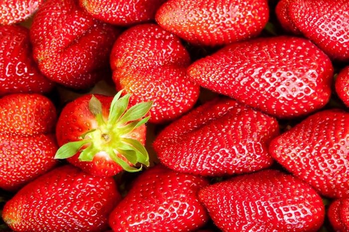 4K Strawberry Closeup
