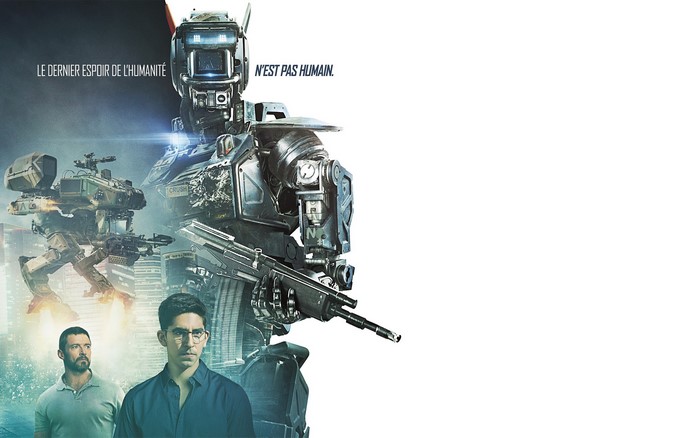 Chappie Robot with Dev Patel and Hugh Jackman