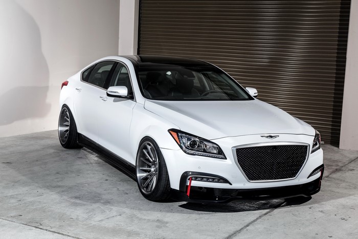 White 2015 Genesis AR550 (ARK Performance) sedan