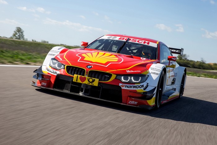 BMW M4 DTM Racing Car with Shell and Bosch Livery