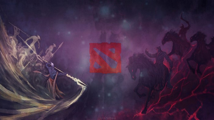 Dota 2 Chaos Knight and Phantom Lancer warriors