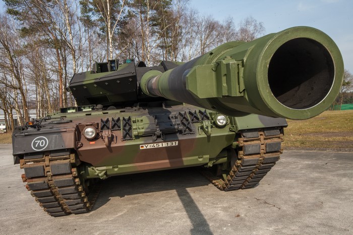 Leopard 2 A7 Bundeswehr tank closeup