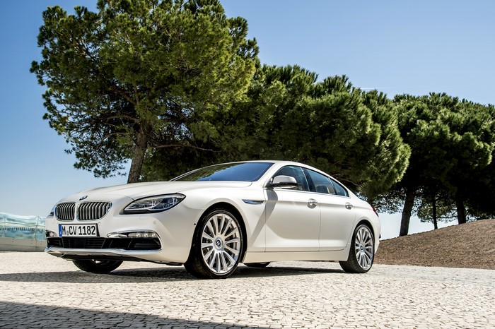 White BMW 650i Gran Coupe F06