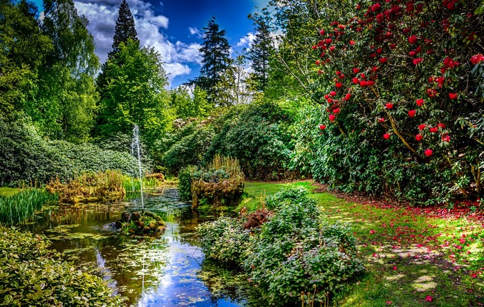 Tatton Park Knutsford United Kingdom Pond and Garden