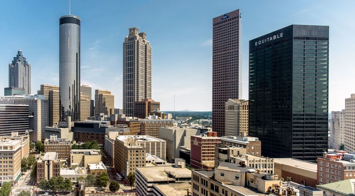 Downtown Atlanta Georgia Skyscrapers