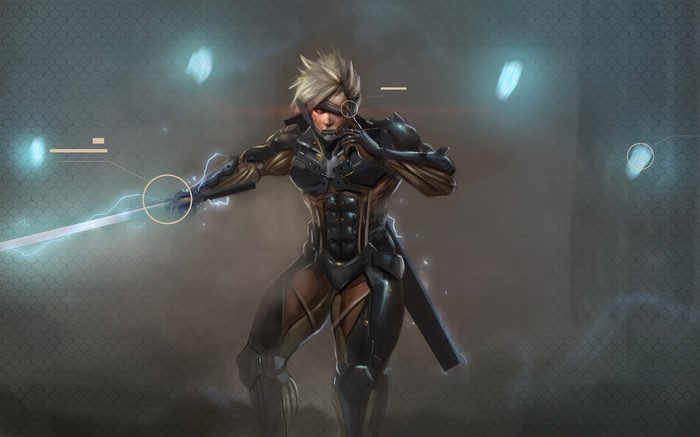 Raiden from Metal Gear Rising: Revengeance with sword