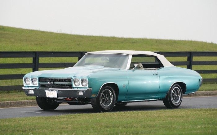Teal Chevrolet Chevelle SS Convertible