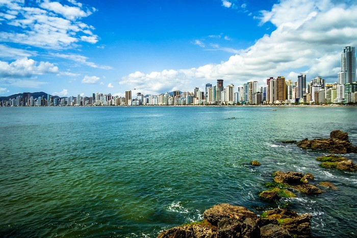 Balneário Camboriú skyline and ocean view, Brazil
