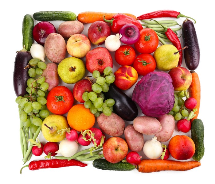 Assortment of Fresh Fruits and Vegetables