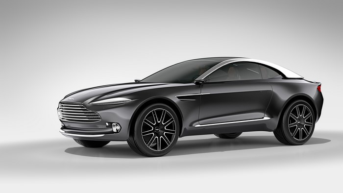 4K 2015 Aston Martin DBX Concept Car Side View