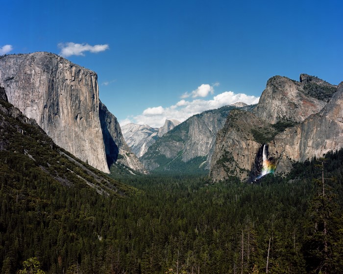 Yosemite Valley with El Capitan and Bridalveil Fall