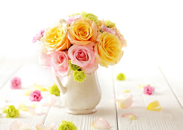 Bouquet of Roses in a Vase
