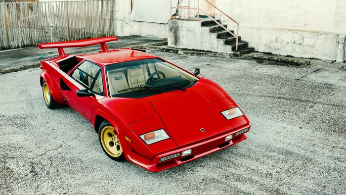 Red 1982 Lamborghini Countach LP5000 S Bertone