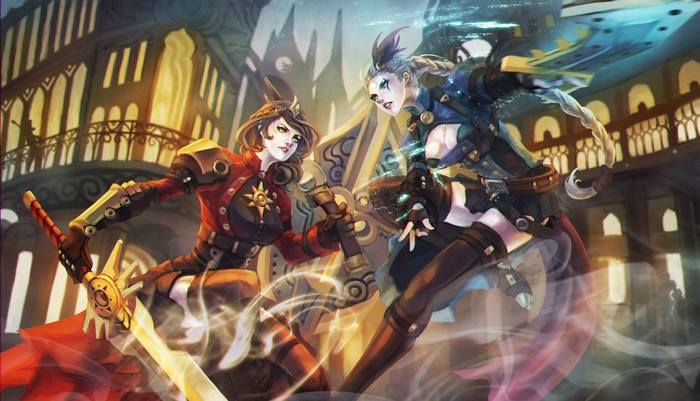 Leona and Diana from League of Legends
