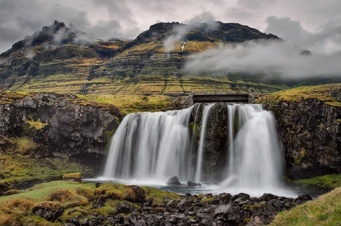 Kirkjufell Waterfall and Mountain in Iceland